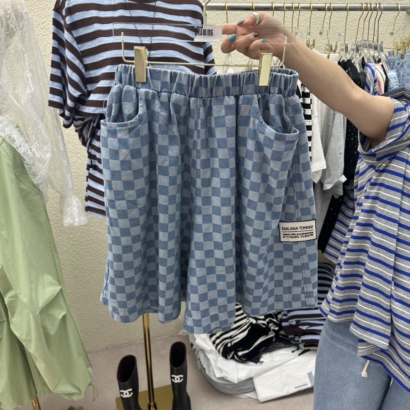 DRAWING東大門實拍韓國女士新品26春夏人氣26夏季熱賣短褲DRAWING短褲圖色1