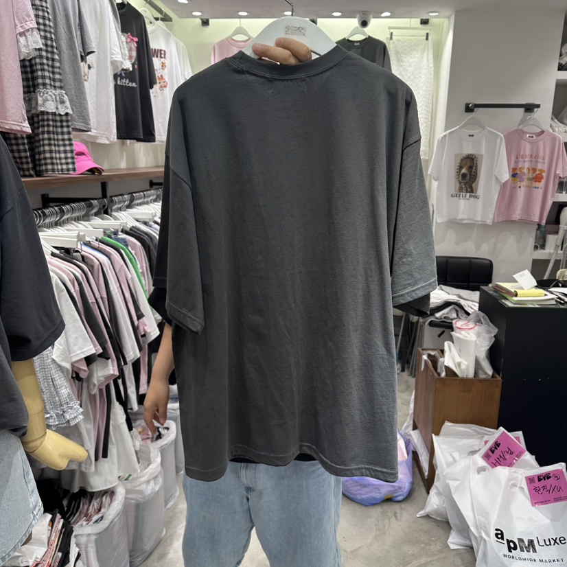 EVE韓國直郵實拍女士新品熱賣人氣休閑26夏季26春夏時尚T恤EVET恤