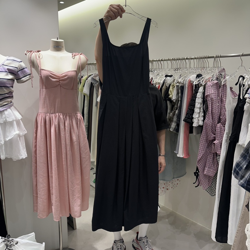 BAIE.38韓國東大門代購女裝新品職業時尚連衣裙褶裥無袖BAIE.38連衣裙
