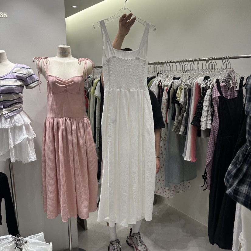 BAIE.38韓國東大門代購女裝新品職業時尚連衣裙褶裥無袖BAIE.38連衣裙
