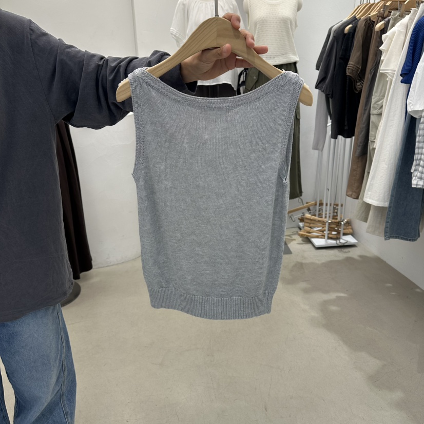 GOLDEN MARKET韓國代購女裝新品時尚熱賣26夏季吊帶背心船領GOLDEN MARKET吊帶/背心