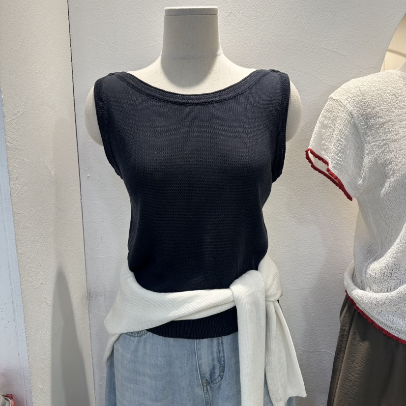 GOLDEN MARKET韓國代購女裝新品時尚熱賣26夏季吊帶背心船領GOLDEN MARKET吊帶/背心圖色3