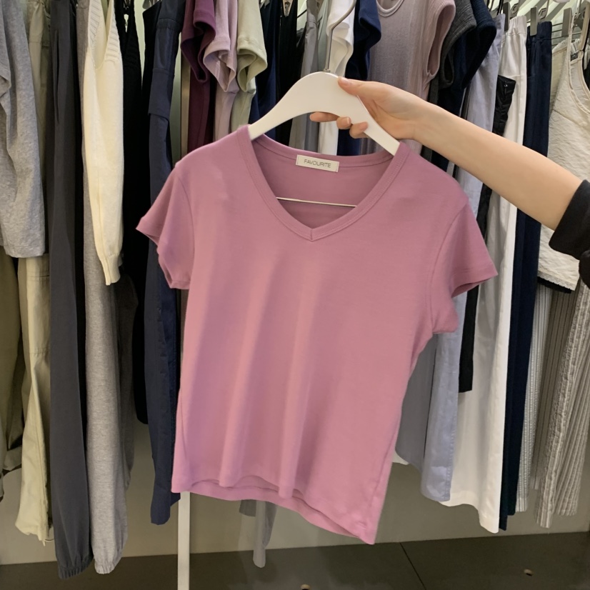 FAVE/FAVOURITE東大門實拍韓國女士新品26夏季人氣時尚T恤FAVE/FAVOURITET恤圖色3