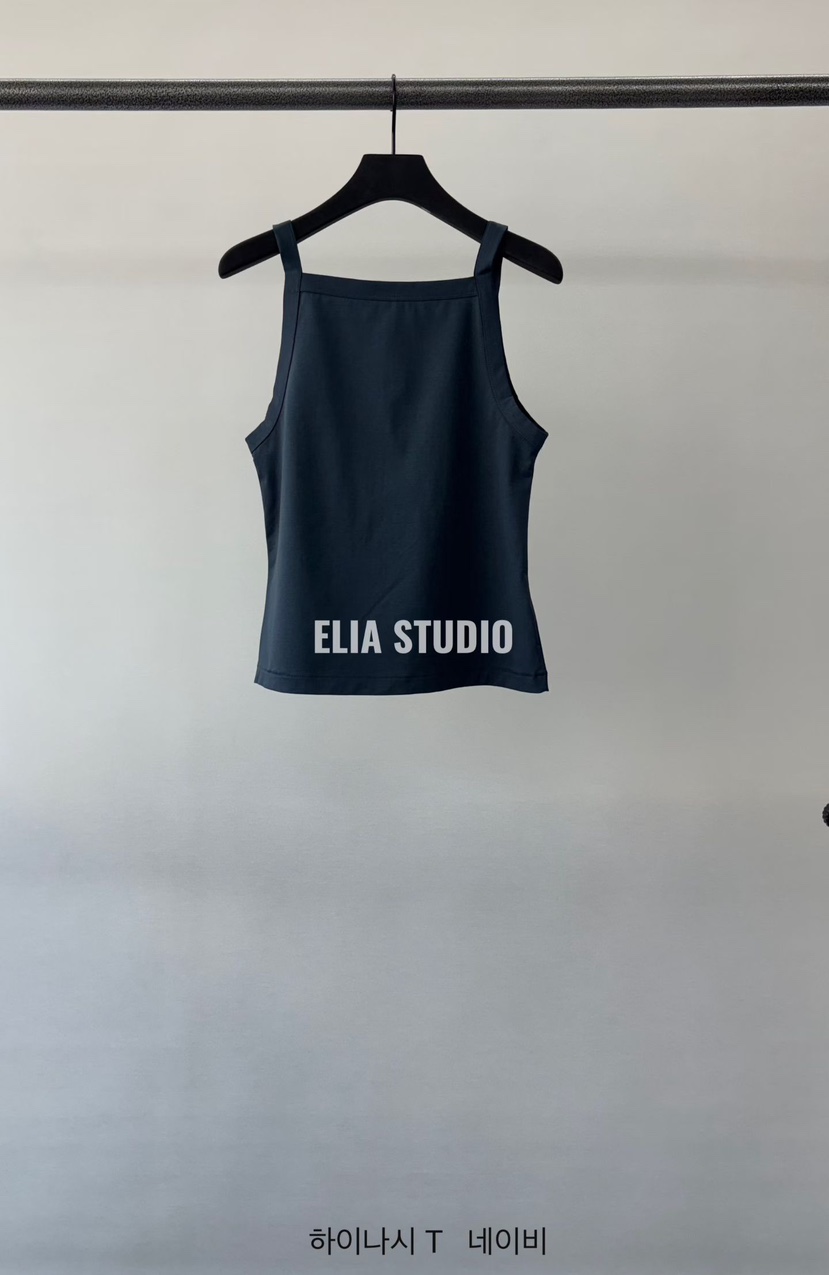 ELIA東大門實拍韓國女士新品26春夏時尚熱賣休閑吊帶背心ELIA吊帶/背心圖色5深藍色