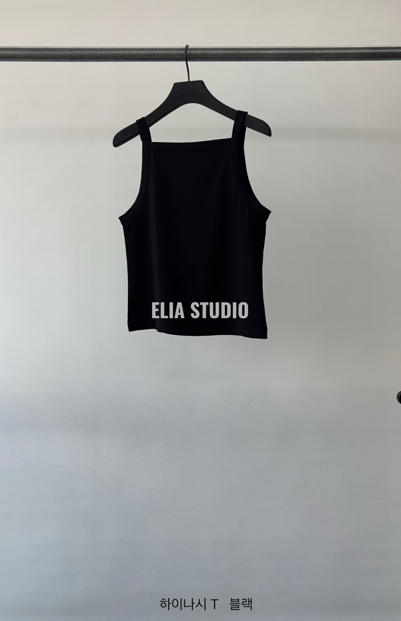 ELIA東大門實拍韓國女士新品26春夏時尚熱賣休閑吊帶背心ELIA吊帶/背心圖色6黑色