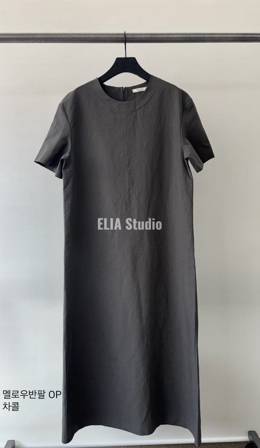 ELIA韓國直郵女裝新品人氣26夏季推薦26春夏熱賣休閑連衣裙ELIA連衣裙圖色2墨色