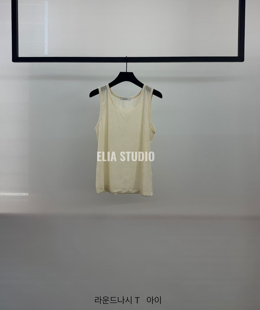 ELIA韓國東大門直郵女士新品推薦26夏季吊帶背心圓領無袖ELIA吊帶/背心圖色1