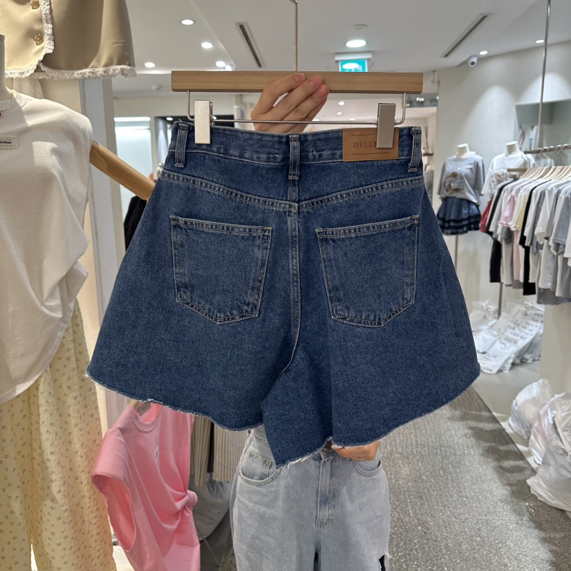 DELLING韓國直郵實拍女士新款職業26春夏26夏季短褲闊腿褲DELLING短褲