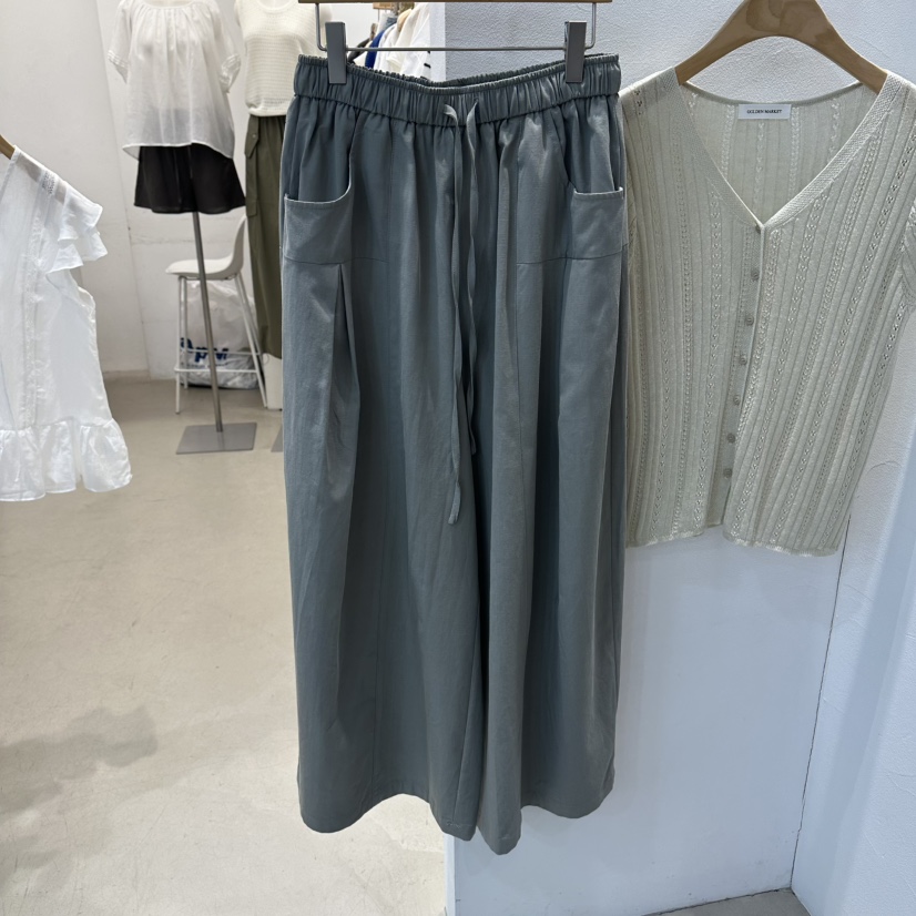 GOLDEN MARKET韓國代購女裝新品人氣休閑職業26夏季休閑褲棉GOLDEN MARKET休閑褲圖色2