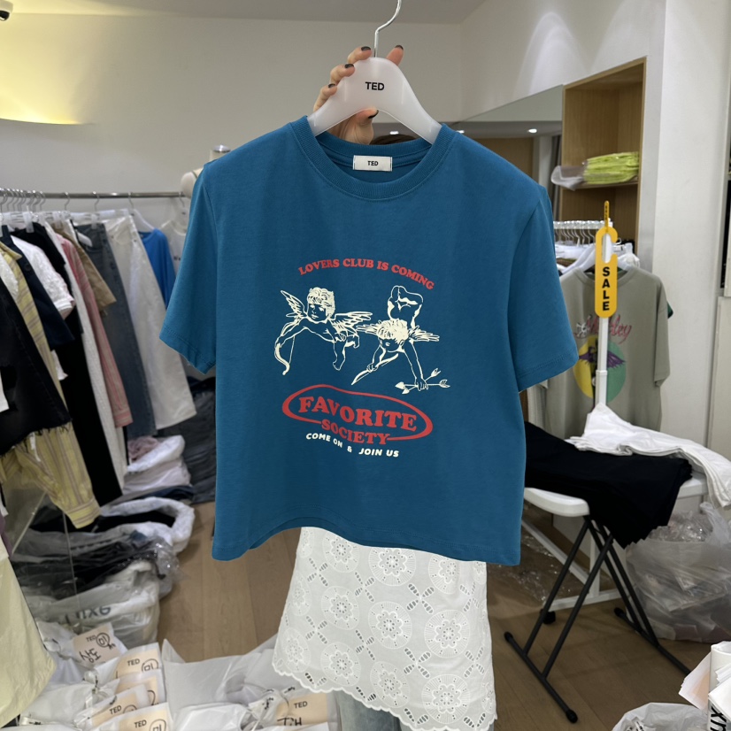TED韓國代購女裝新品26春夏26夏季職業時尚熱賣推薦T恤印花TEDT恤圖色3