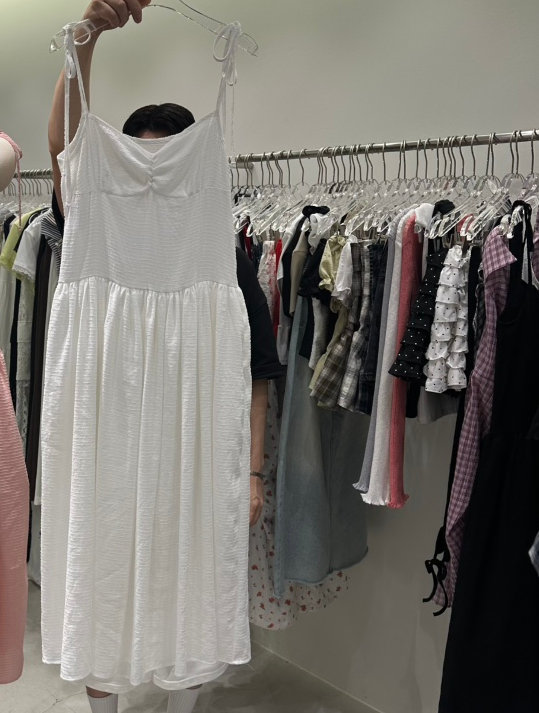BAIE.38東大門實拍韓國女裝新品26夏季休閑連衣裙褶皺無袖BAIE.38連衣裙圖色2