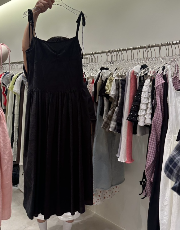 BAIE.38東大門實拍韓國女裝新品26夏季休閑連衣裙褶皺無袖BAIE.38連衣裙圖色3