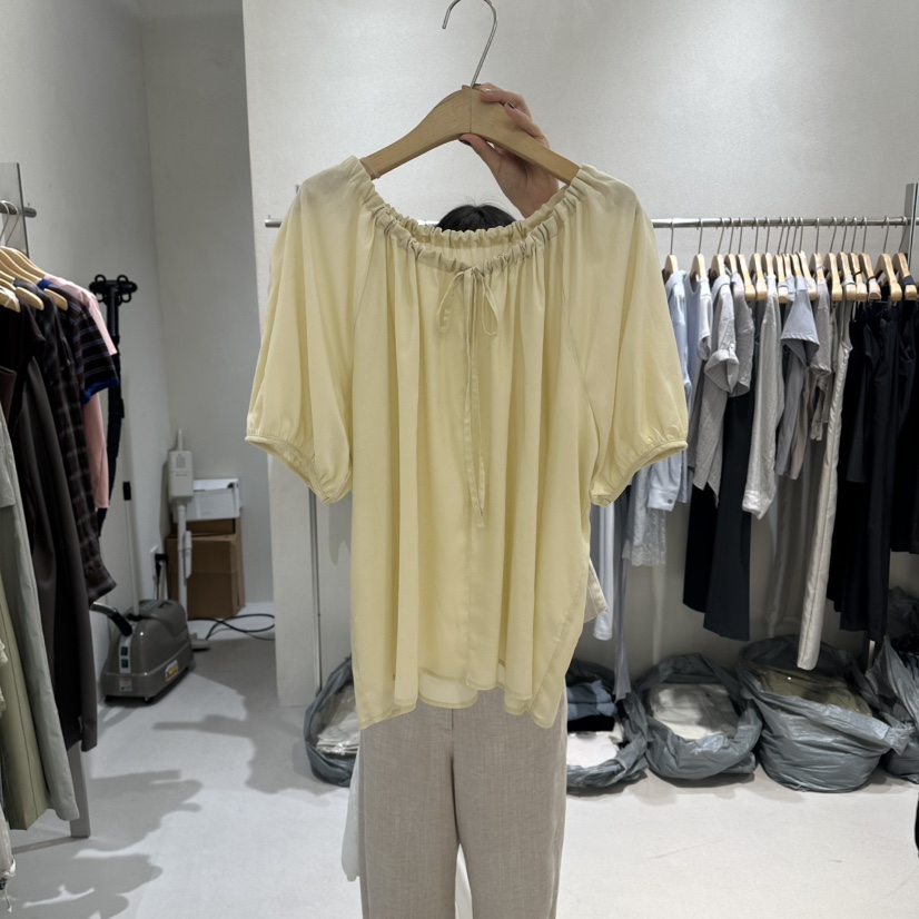 OVU東大門實拍韓國女士新品26夏季時尚推薦人氣襯衫蕾絲衫OVU襯衫/蕾絲衫圖色2