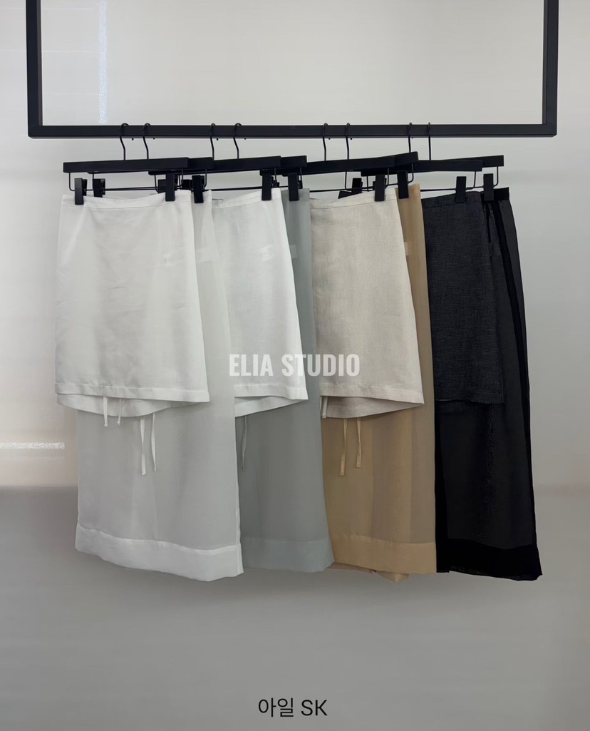 ELIA韓國直郵女裝新款人氣26夏季熱賣職業26春夏休閑長裙ELIA長裙