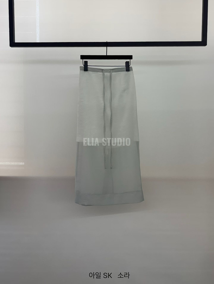 ELIA韓國直郵女裝新款人氣26夏季熱賣職業26春夏休閑長裙ELIA長裙圖色2