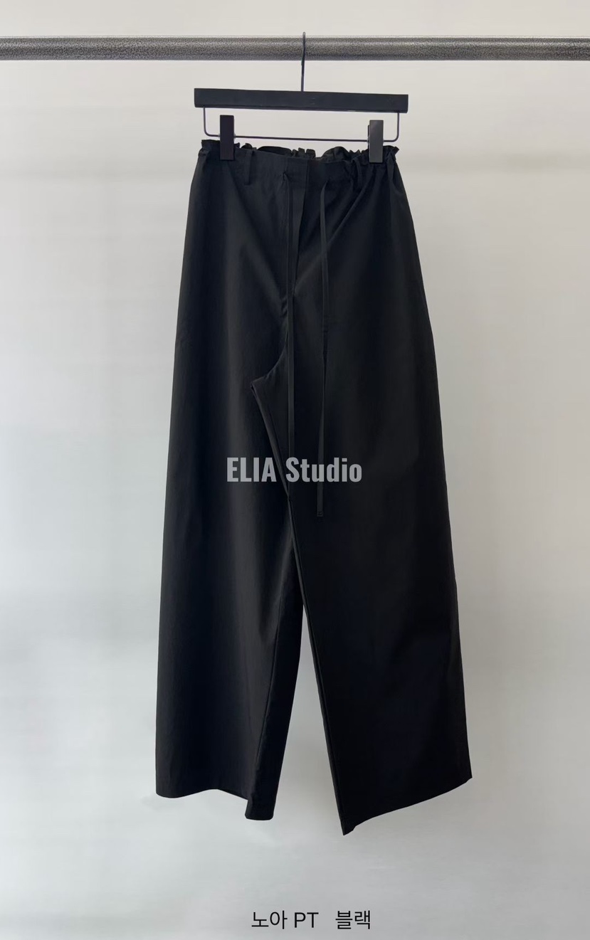 ELIA東大門實拍韓國女裝新品26夏季熱賣時尚休閑26春夏休閑褲ELIA休閑褲圖色4黑色