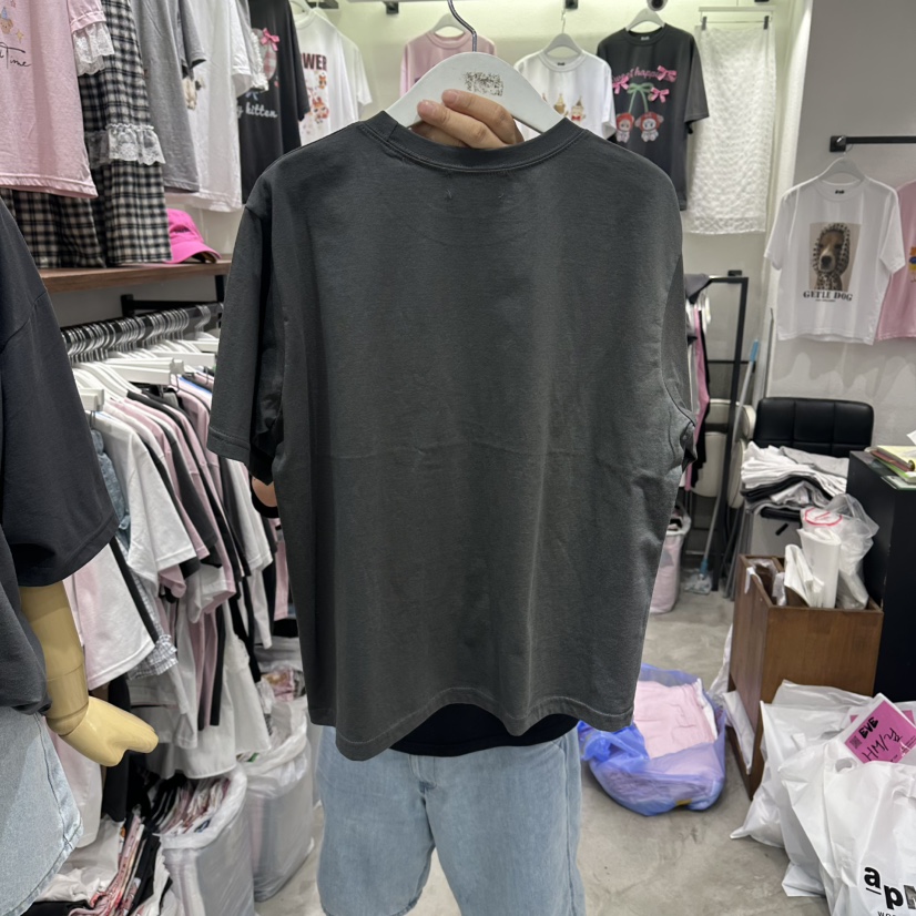 EVE韓國直郵實拍女裝新款26夏季職業時尚推薦熱賣26春夏T恤EVET恤