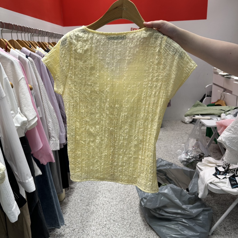 ATPZ韓國直郵實拍女士新品26夏季時尚人氣推薦襯衫蕾絲衫ATTENTION PLEAES襯衫/蕾絲衫