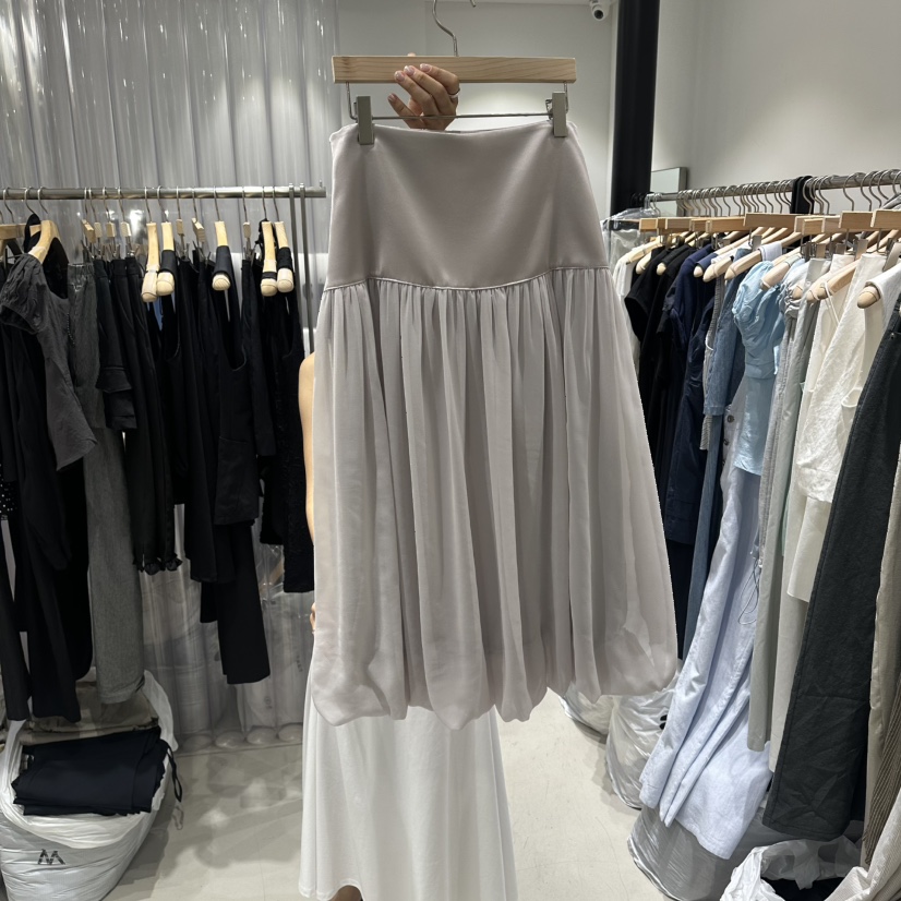 GREEK韓國東大門代購女裝新品時尚26夏季26春夏長裙雪紡緞面GREEK長裙