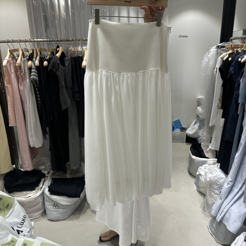 GREEK韓國東大門代購女裝新品時尚26夏季26春夏長裙雪紡緞面GREEK長裙圖色1