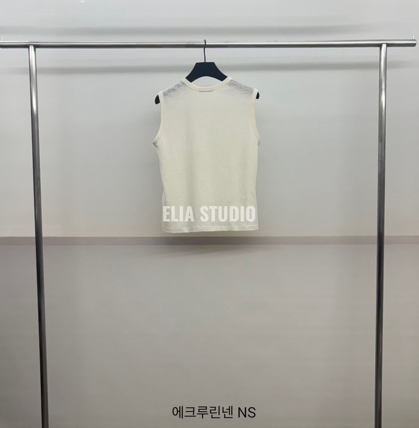 ELIA韓國直郵女裝新品熱賣26春夏人氣職業吊帶背心亞麻布ELIA吊帶/背心