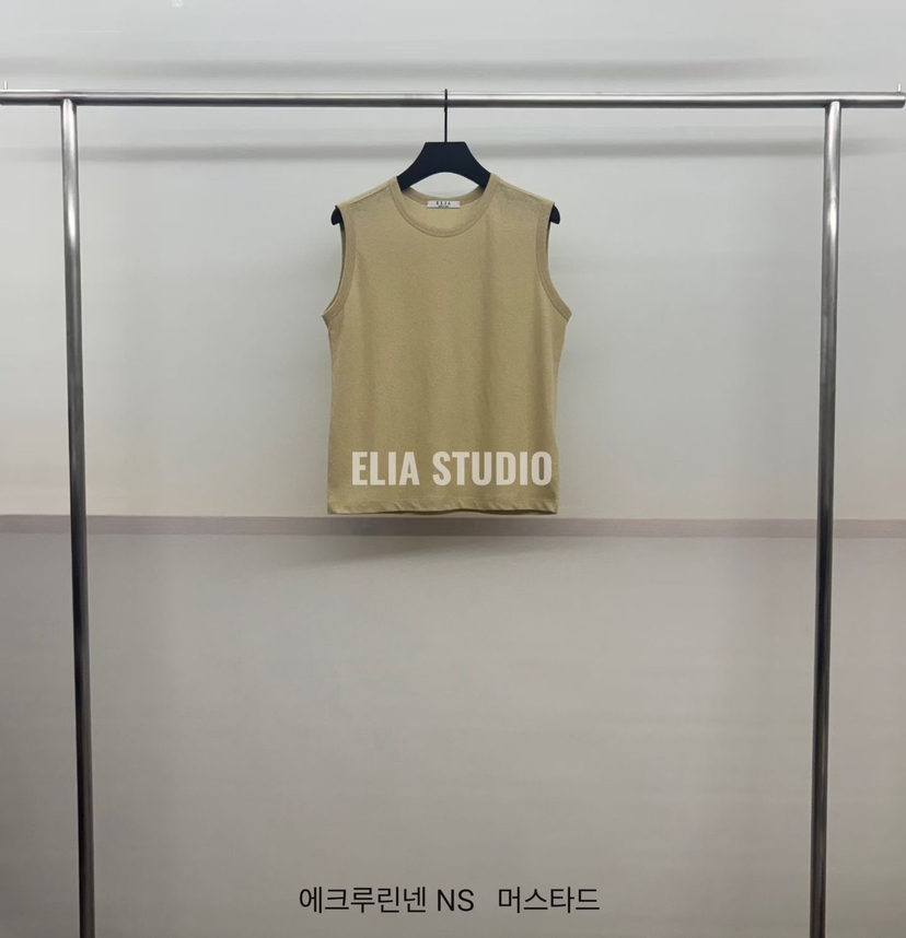 ELIA韓國直郵女裝新品熱賣26春夏人氣職業吊帶背心亞麻布ELIA吊帶/背心圖色2