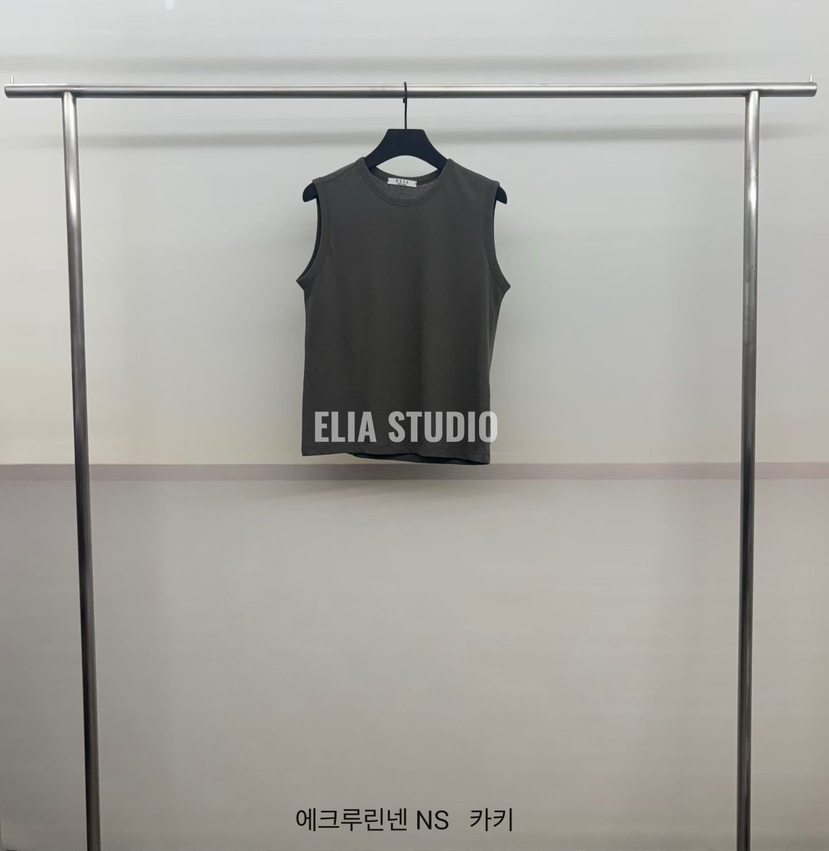 ELIA韓國直郵女裝新品熱賣26春夏人氣職業吊帶背心亞麻布ELIA吊帶/背心圖色3墨綠
