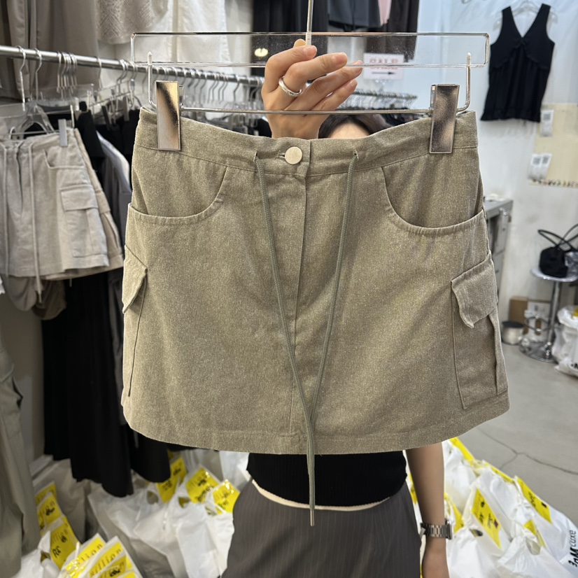 BILLION-L韓國代購女裝新款熱賣職業休閑時尚26夏季裙褲BILLION-L裙褲圖色2墨綠色