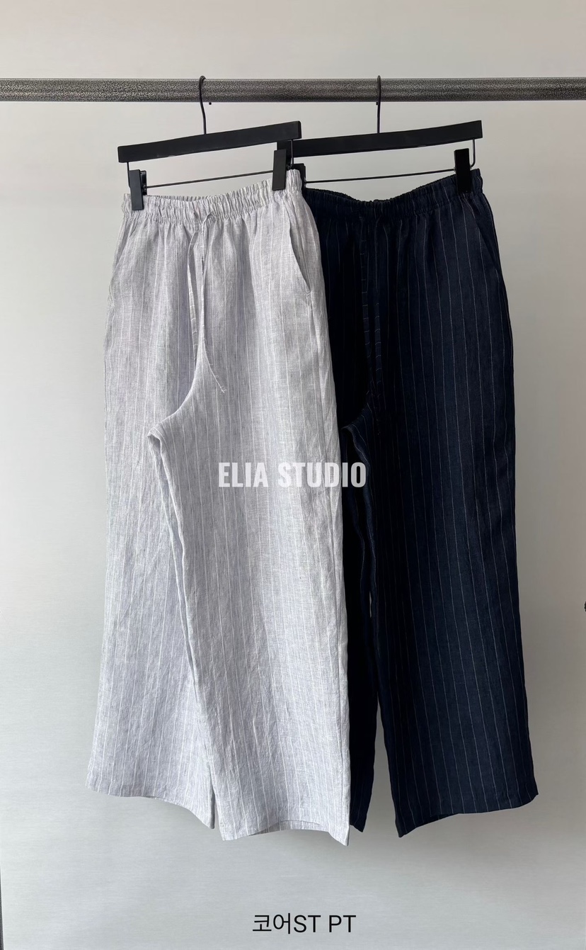 ELIA韓國直郵實拍女士新款熱賣26夏季26春夏職業休閑休閑褲ELIA休閑褲