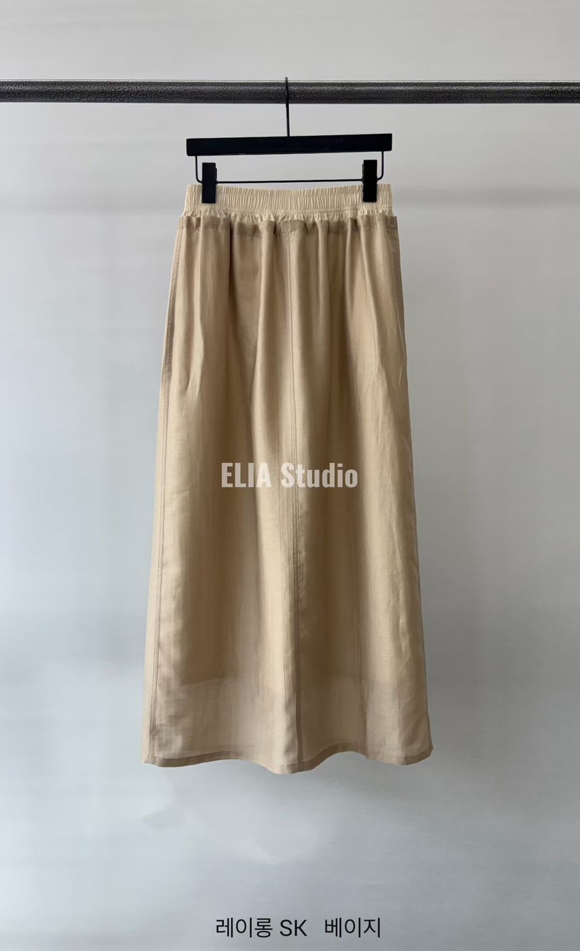 ELIA韓國直郵實拍女士新款時尚26春夏熱賣休閑人氣職業長裙ELIA長裙圖色1
