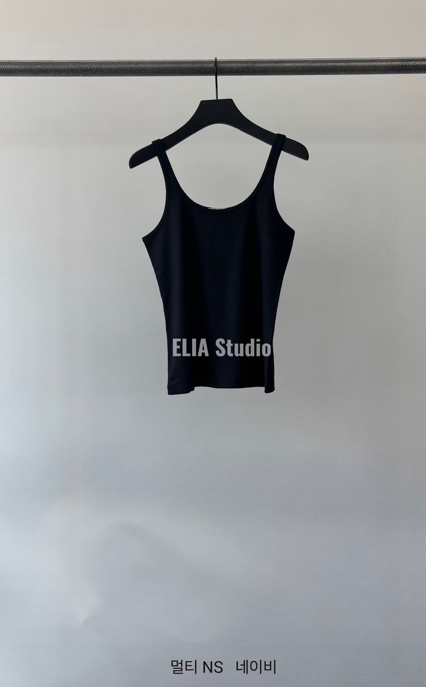 ELIA韓國代購女裝新款休閑26春夏推薦職業26夏季吊帶背心ELIA吊帶/背心圖色3深藍色