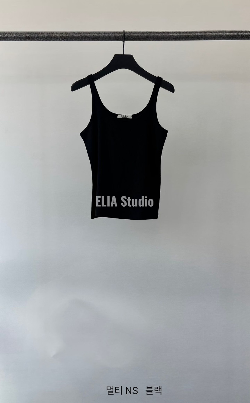 ELIA韓國代購女裝新款休閑26春夏推薦職業26夏季吊帶背心ELIA吊帶/背心圖色4黑色