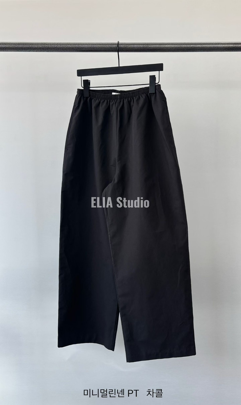 ELIA韓國直郵女裝新品26夏季熱賣職業26春夏推薦休閑褲亞麻ELIA休閑褲圖色2墨色