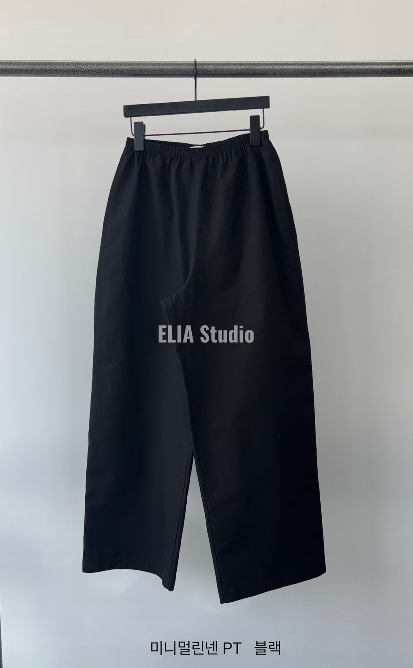 ELIA韓國直郵女裝新品26夏季熱賣職業26春夏推薦休閑褲亞麻ELIA休閑褲圖色3黑色