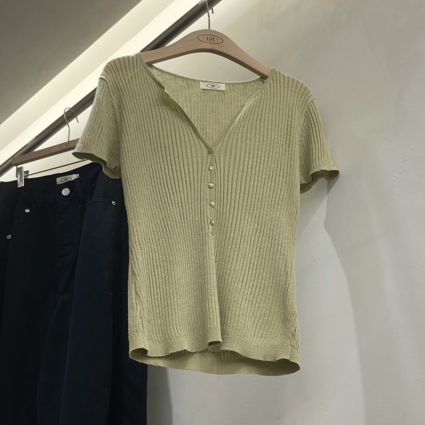 TAKE YOUE TIME韓國東大門代購女裝新品熱賣T恤修身亞麻TAKE YOUE TIMET恤圖色3