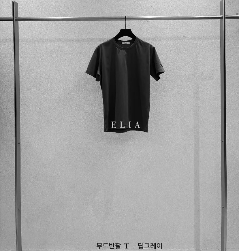 ELIA韓國直郵實拍女裝新款推薦人氣休閑26夏季職業26春夏T恤ELIAT恤圖色3墨色