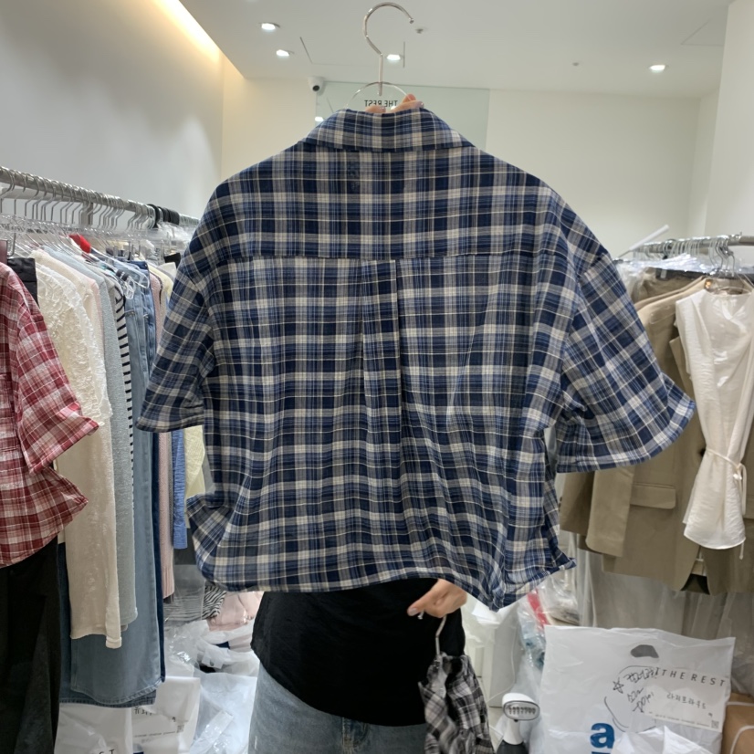 THE REST東大門實拍韓國女士新品休閑26夏季時尚襯衫蕾絲衫THE REST/UNNOEUD襯衫/蕾絲衫