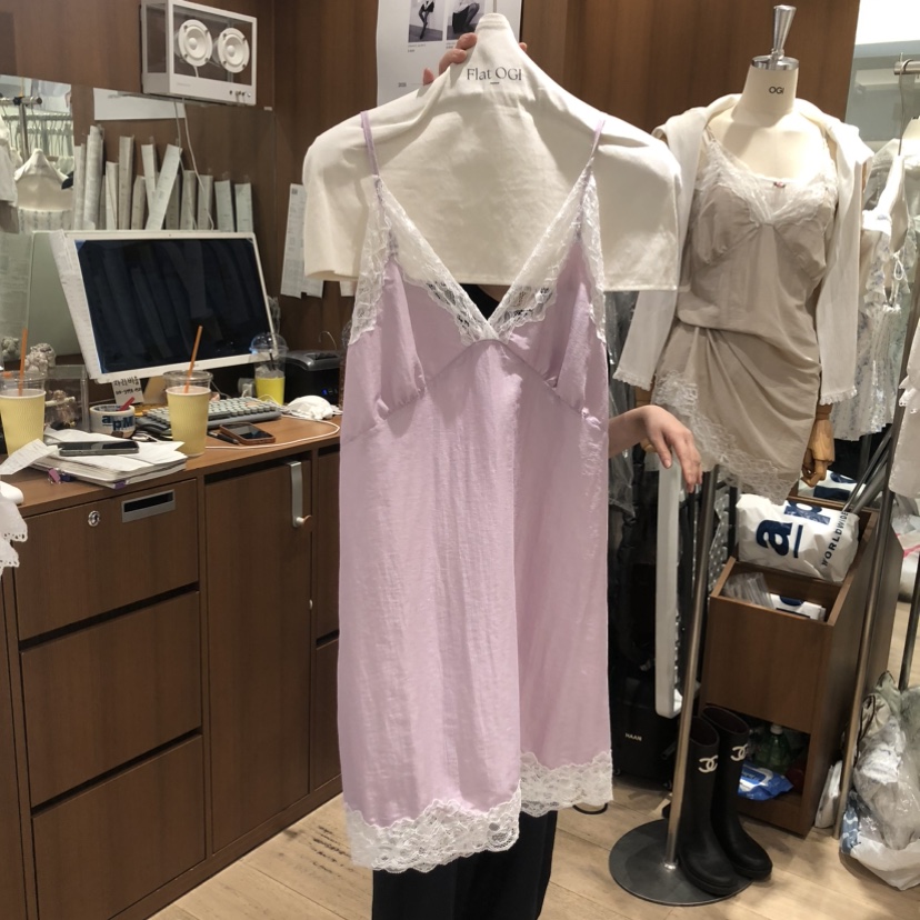 OGI韓國直郵女士新品休閑熱賣26春夏26夏季連衣裙不含內搭FLat OGI連衣裙圖色1