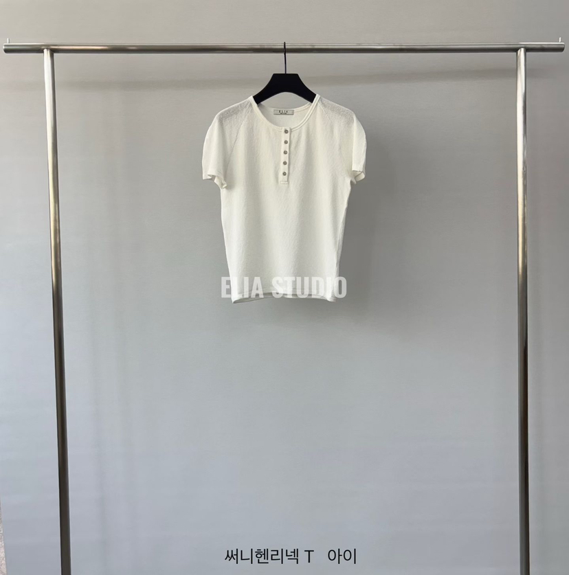 ELIA韓國直郵女裝新款職業時尚26夏季26春夏休閑人氣推薦T恤ELIAT恤圖色1