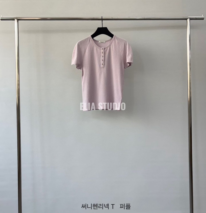 ELIA韓國直郵女裝新款職業時尚26夏季26春夏休閑人氣推薦T恤ELIAT恤圖色3
