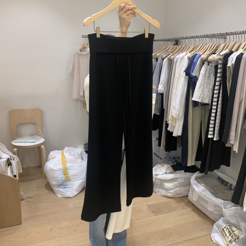 FOREST韓國東大門直郵女士新品人氣熱賣26春夏推薦休閑褲FOREST休閑褲圖色2黑色
