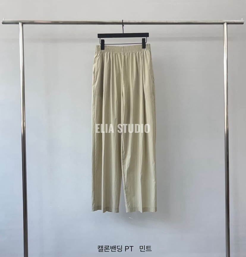 ELIA東大門實拍韓國女裝新款26夏季時尚熱賣26春夏休閑褲ELIA休閑褲圖色1