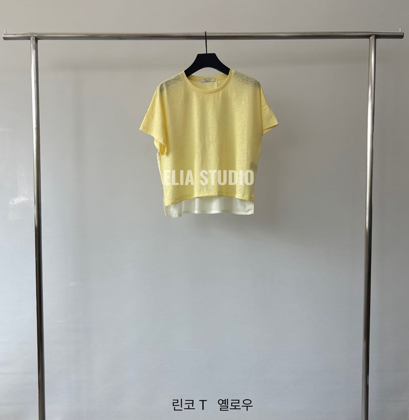 ELIA韓國代購女裝新款熱賣職業人氣26夏季26春夏休閑時尚T恤ELIAT恤圖色3