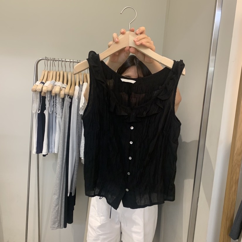 OUTRENE韓國直郵實拍女裝新款26夏季推薦職業休閑吊帶背心OUTRENE吊帶/背心圖色2