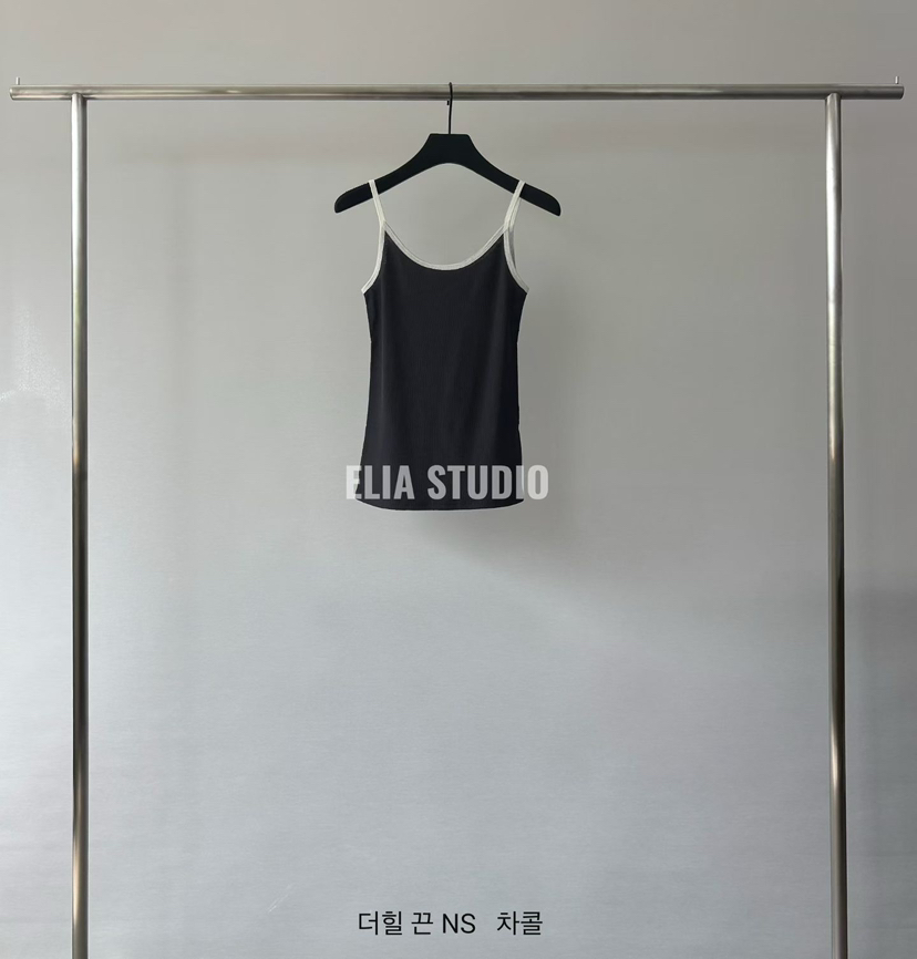 ELIA韓國代購女裝新品26夏季26春夏休閑時尚人氣吊帶背心ELIA吊帶/背心圖色4墨色