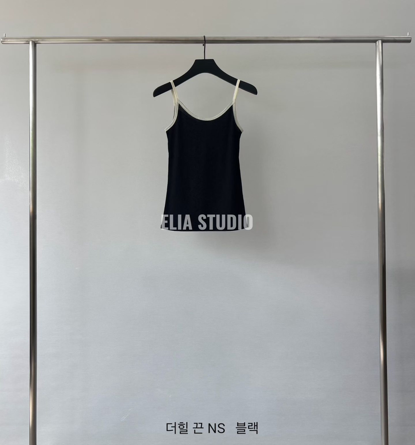 ELIA韓國代購女裝新品26夏季26春夏休閑時尚人氣吊帶背心ELIA吊帶/背心圖色5黑色