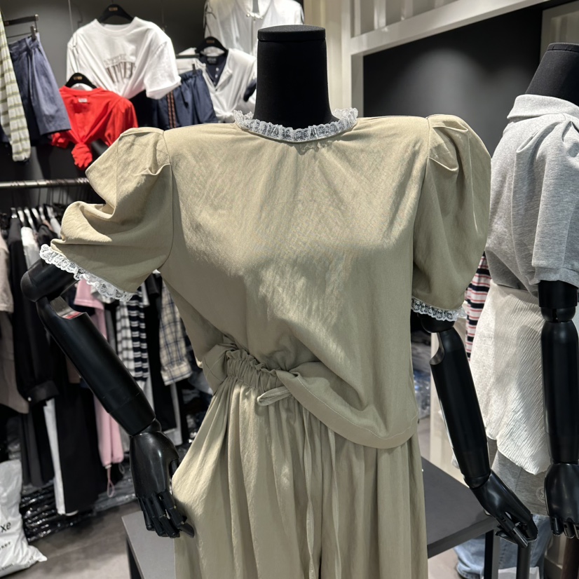 STAR-L韓國直郵女士新款26春夏推薦26夏季時尚襯衫蕾絲衫STAR-L襯衫/蕾絲衫圖色1