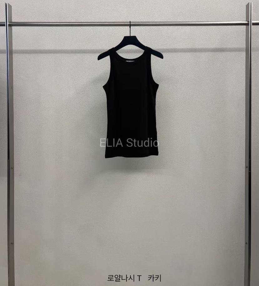ELIA韓國直郵女士新品26夏季時尚26春夏休閑吊帶背心無袖ELIA吊帶/背心圖色3墨綠