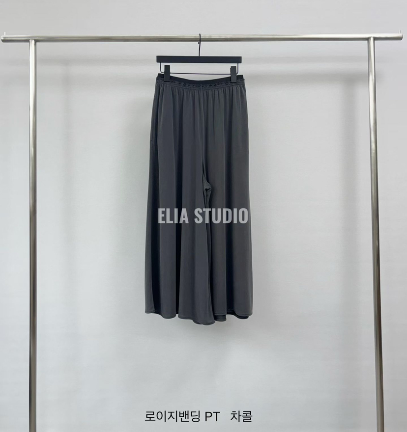 ELIA韓國直郵實拍女裝新款職業26春夏熱賣人氣26夏季休閑褲ELIA休閑褲圖色2墨色