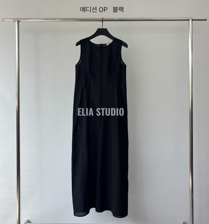 ELIA東大門實拍韓國女裝新品職業26春夏熱賣休閑推薦連衣裙ELIA連衣裙圖色3黑色